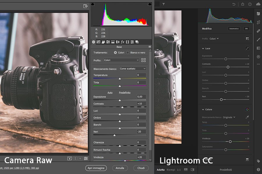 Camera-RAW-Lightroom-CC Adobe Camera RAW o Lightroom CC